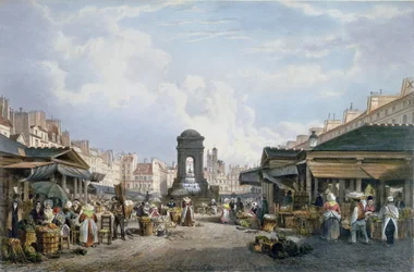 Vista del Marché des Innocents, c.1840-45